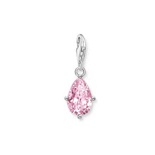 Load image into Gallery viewer, Thomas Sabo Sterling Silver Charmista Teardrop Pink CZ Charm