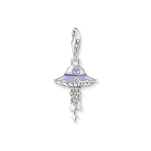 Load image into Gallery viewer, Thomas Sabo Sterling Silver Charmista Glow UFO CZ Charm