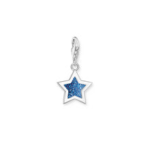 Load image into Gallery viewer, Thomas Sabo Sterling Silver Charmista Star Blue CZ Charm