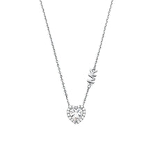 Load image into Gallery viewer, Michael Kors Sterling Silver Premium Heart Pendant On Chain