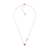 Michael Kors 14ct Rose Gold Plated Heart Pendant On Chain