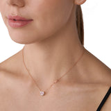 Michael Kors 14ct Rose Gold Plated Heart Pendant On Chain