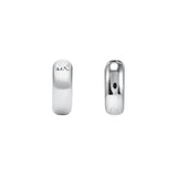 Michael Kors Sterling Silver Premium Huggies Earrings