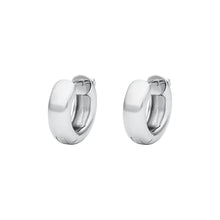 Load image into Gallery viewer, Michael Kors Sterling Silver Premium Huggies Earrings