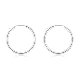 Sterling Silver Plain 20mm Sleeper Earring
