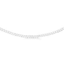 Load image into Gallery viewer, Sterling Silver Beveled Fancy Curb 160 Gauge 50cm Chain