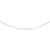 Sterling Silver Flat 100 Gauge Anchor 55cm Chain