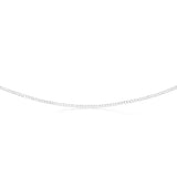 Sterling Silver Beveled 60 Gauge Curb 55cm Chain
