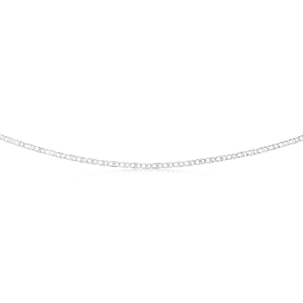 Sterling Silver Anchor 50 Gauge 55cm Chain