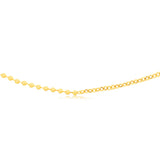 Sterling Silver Gold Plated 45cm Ball Chain