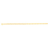 Sterling Silver Gold Plated 17+3cm Ball Bracelet