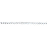 Sterling Silver White Zirconia 19cm Tennis Bracelet
