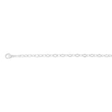 Sterling Silver Fancy Diamond Cut 19cm Bracelet