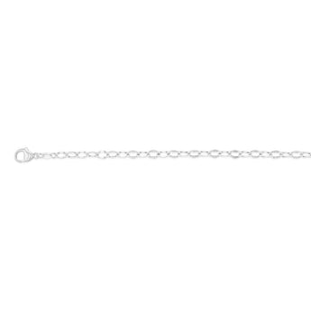 Sterling Silver Fancy Diamond Cut 19cm Bracelet