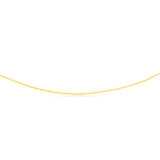 Sterling Silver Gold Plated Diamond Cut Fancy 42+4.5cm Chain