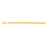 Sterling Silver Gold Plated Etrusca 19cm Bracelet