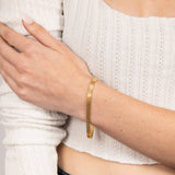 Sterling Silver Gold Plated Etrusca 19cm Bracelet
