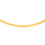 Sterling Silver Gold Plated Oval Snake 45cm Chain