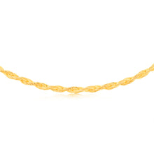 Load image into Gallery viewer, Sterling Silver Gold Plated Memory Omega 42+3cm Chain