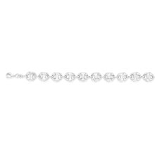 Load image into Gallery viewer, Sterling Silver Puff 17.5cm Bracelet