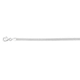 Sterling Silver Broad 19+2cm Bracelet