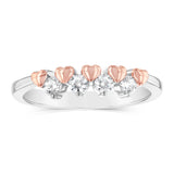 Sterling Silver White Zirconia Fancy Ring