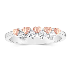 Sterling Silver White Zirconia Fancy Ring