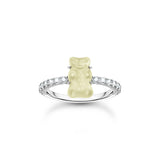 Thomas Sabo Sterling Silver Haribo Cubic Zirconia Pineapple White Bear Ring