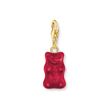 Thomas Sabo Gold Plated Sterling Silver Charm Club Haribo Strawberry Red Bear Charm