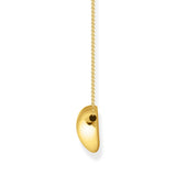Thomas Sabo Gold Plated Sterling Silver Bold Heart Pendant On 40-45cm Chain