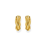 Thomas Sabo Gold Plated Sterling Silver Essential Twisted 20mm Hoop Earrings