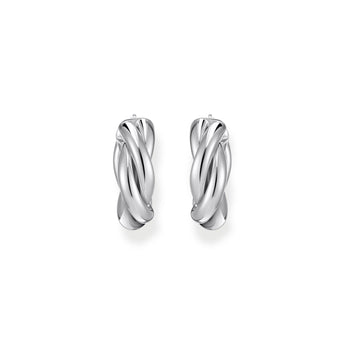Thomas Sabo Sterling Silver Essential Twisted 20mm Hoop Earrings