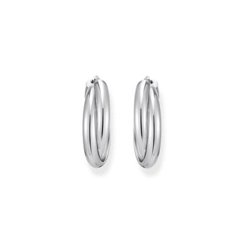 Thomas Sabo Sterling Silver Essential Intertwined 27mm Hoop Earring