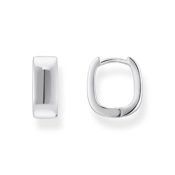 Thomas Sabo Sterling Silver Essential Angular 13mm Hoop Earring