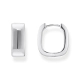 Thomas Sabo Sterling Silver Essential Angular 16mm Hoop Earrings