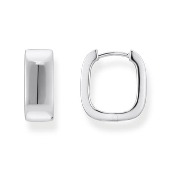 Thomas Sabo Sterling Silver Essential Angular 16mm Hoop Earrings