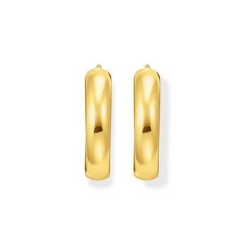 Thomas Sabo Gold Plated Sterling Silver Essential Chunky 34mm Hoop Earrings
