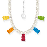 Thomas Sabo Sterling Silver Haribo Mixed Bears Pearl 42-50cm Chain