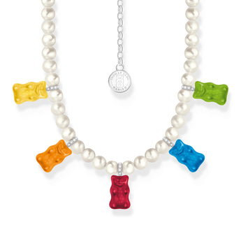 Thomas Sabo Sterling Silver Haribo Mixed Bears Pearl 42-50cm Chain
