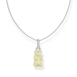 Thomas Sabo Sterling Silver Haribo Pineapple White Bear Pendant On 40-5cm Chain