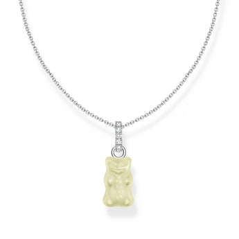 Thomas Sabo Sterling Silver Haribo Pineapple White Bear Pendant On 40-5cm Chain