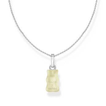 Thomas Sabo Sterling Silver Haribo Pineapple White Bear Pendant On 40-5cm Chain