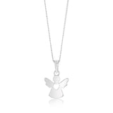 Sterling Silver Rhodium Plated Plain Small 12mm Pendant