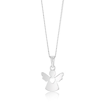 Sterling Silver Rhodium Plated Plain Small 12mm Pendant