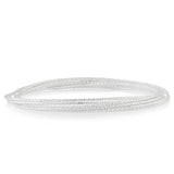 Sterling Silver Textured Bunch Of Seven Bangles