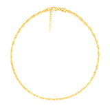Sterling Silver Gold Plated Fancy Braided 42+3cm Chain