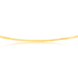 Sterling Silver Gold Plated Diamond Cut Snake 42+5cm Chain
