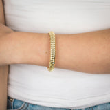 Sterling Silver Gold Plated Broad Fancy 19cm Bracelet