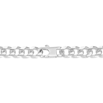 Sterling Silver Fancy 300 Gauge Oval Curb 50cm Chain