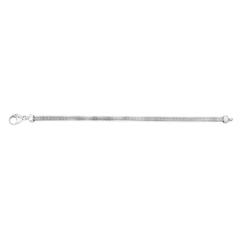 Sterling Silver Four Sides 360 Gauge Snake 19cm Bracelet